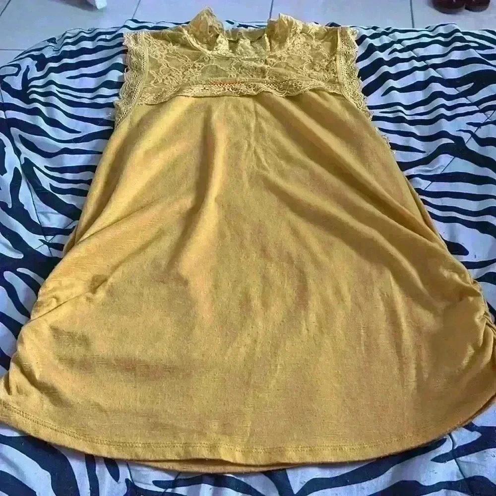 Gold Color Plain Blouse